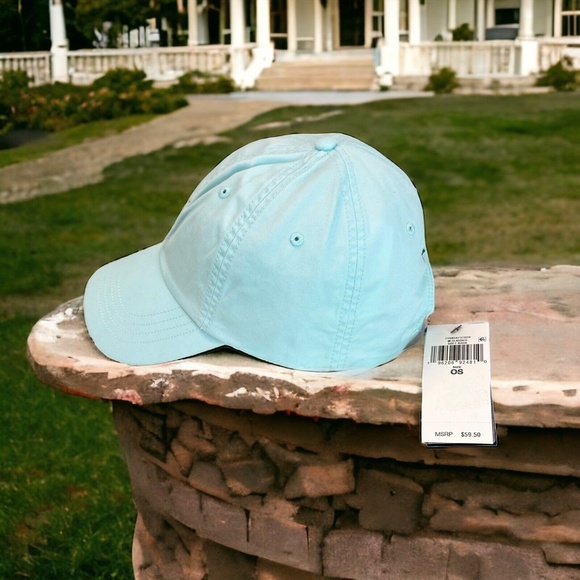 Polo Ralph Lauren Soft Aqua With Multicolored Pony Logo Baseball Cap Hat OS - Picture 3 of 13